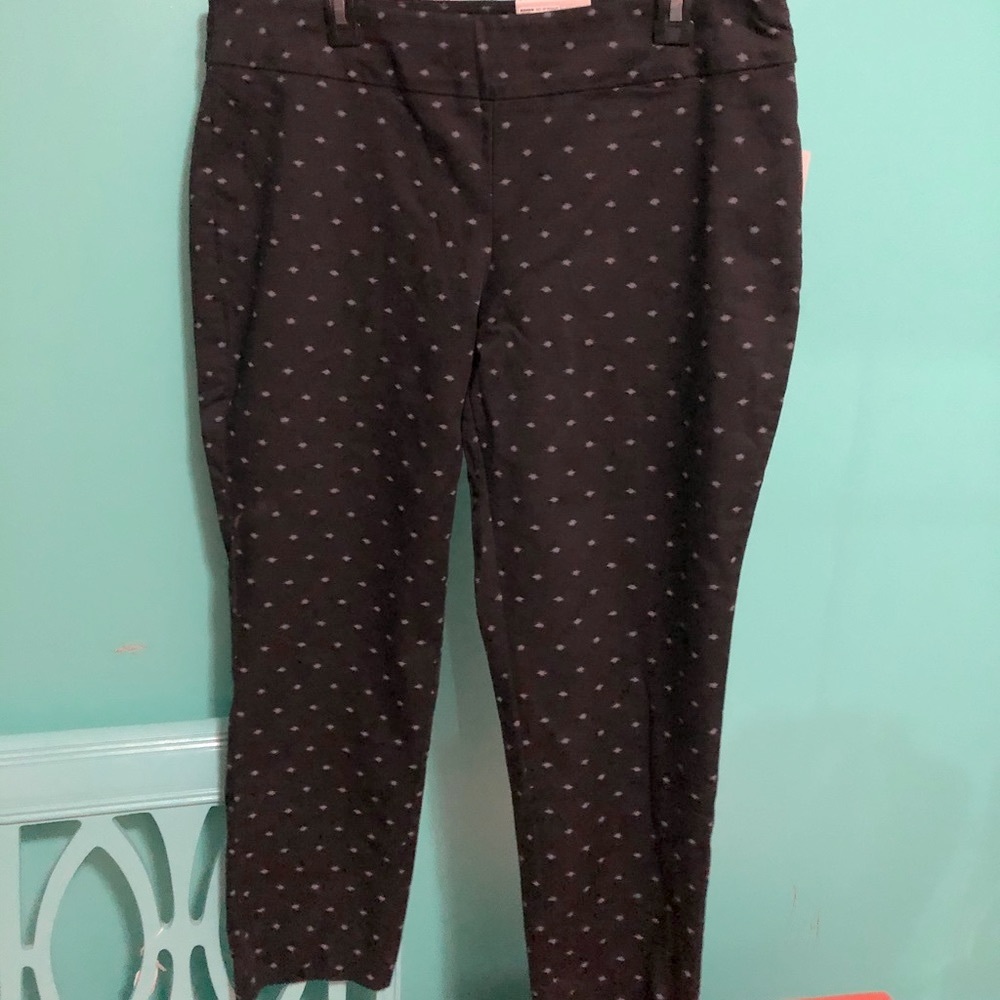 NWT Croft & Barrow Stretch Pant Straight Mid-Rise
